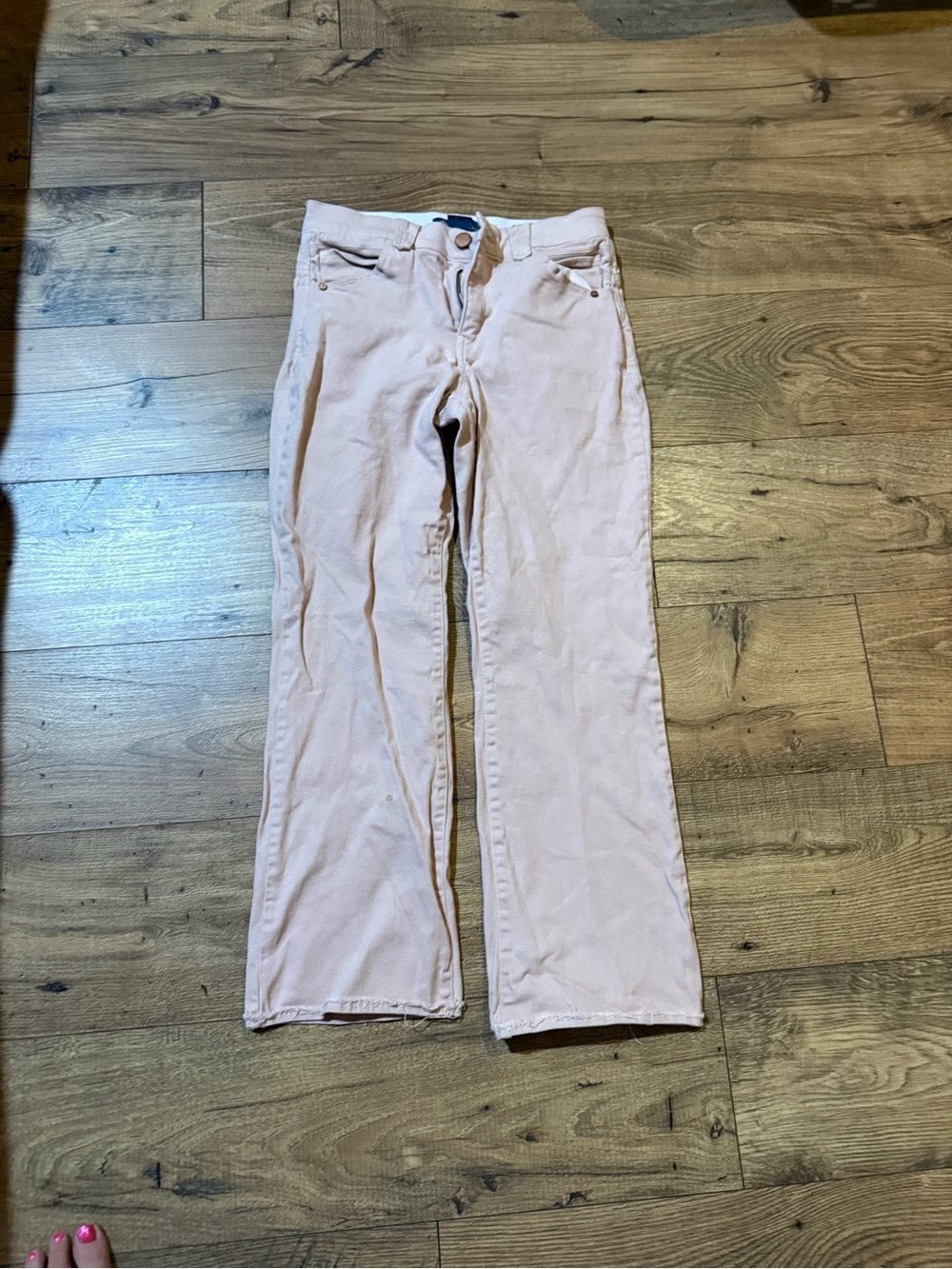 Democracy Flared Jeans in Light Pink